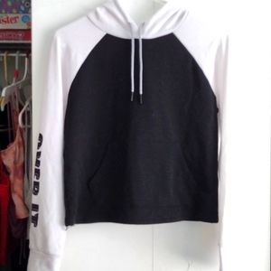 Kids hoodie, small 3-5, black and white
